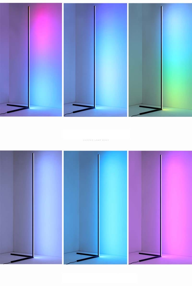 Lampadar Cu Telecomanda Si Lumini RGBW De Ritm Cu Activare Sonora (Vumetru Digital)