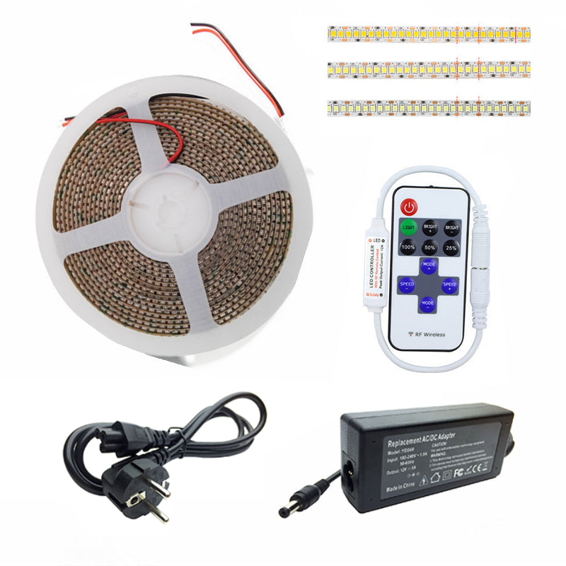 Kit Banda led Alb Rece 120led/m 3a 36w, 5metri IP65 - hsmartro