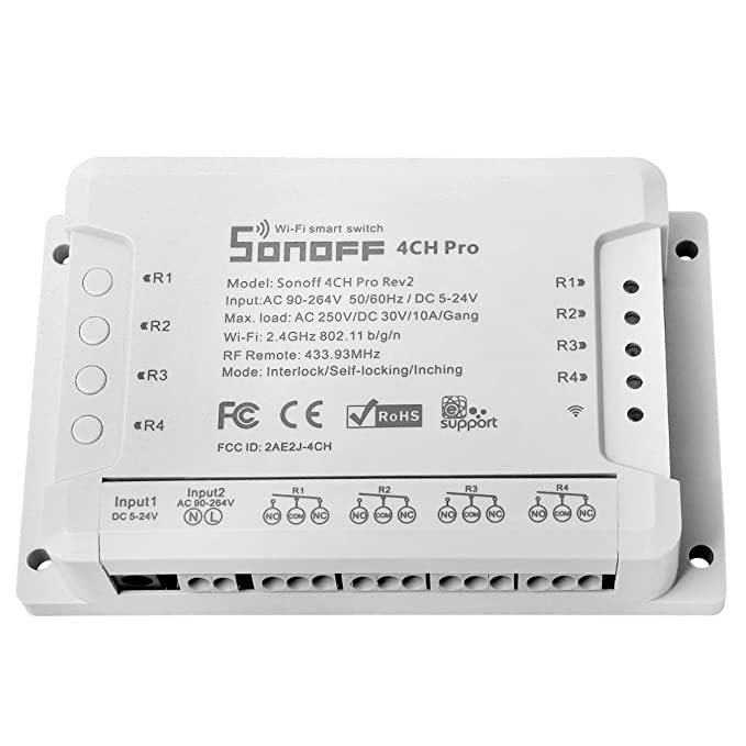 Sonoff 4CH PRO R2 - switch/ releu inteligent 4 canale WiFi ?i RF