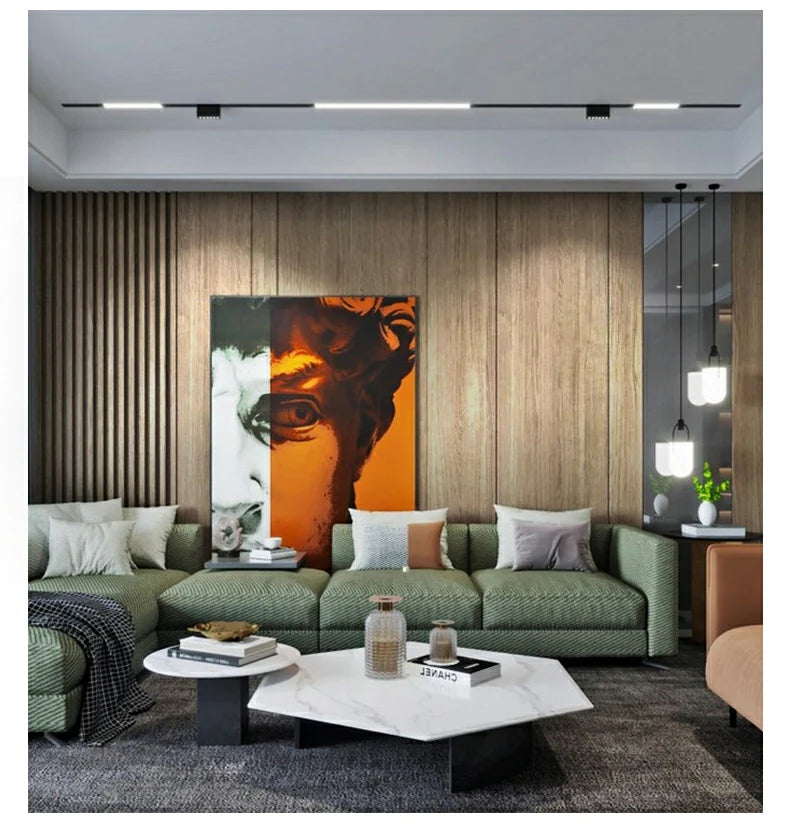 Grila LED Pliabila Sina Magnetica, Lumina Neutra, Incastrata, 6W, Negru