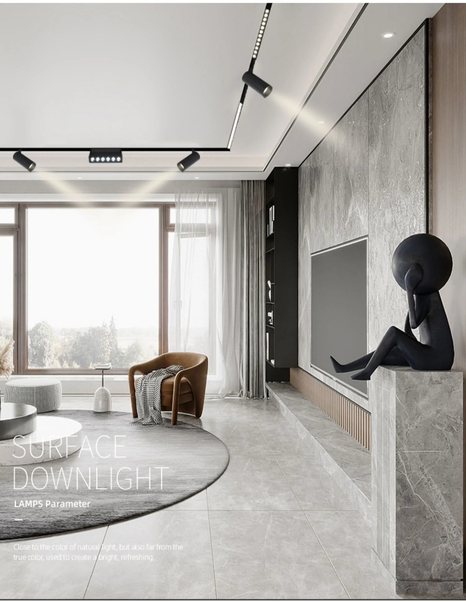 Grila LED Pliabila Sina Magnetica, Lumina Neutra, Incastrata, 6W, Negru