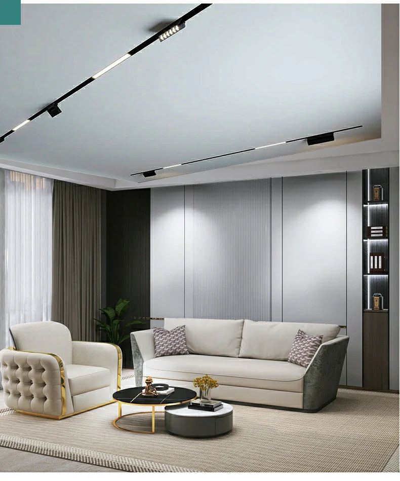 Grila LED Pliabila Sina Magnetica, Lumina Neutra, Incastrata, 6W, Negru