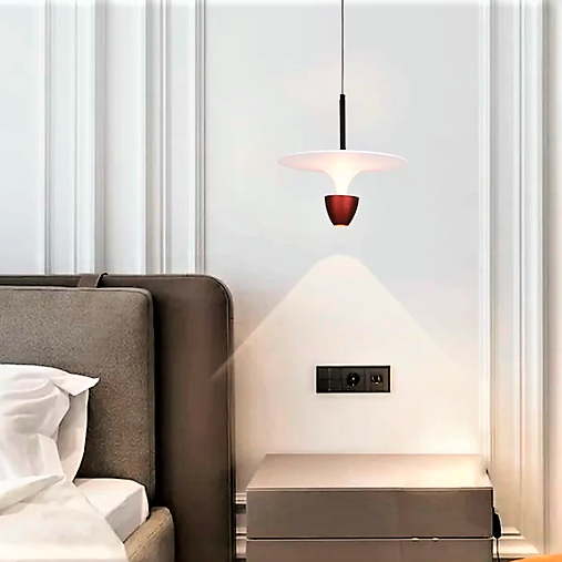 Pendul LED Umbrella burgundy 7W