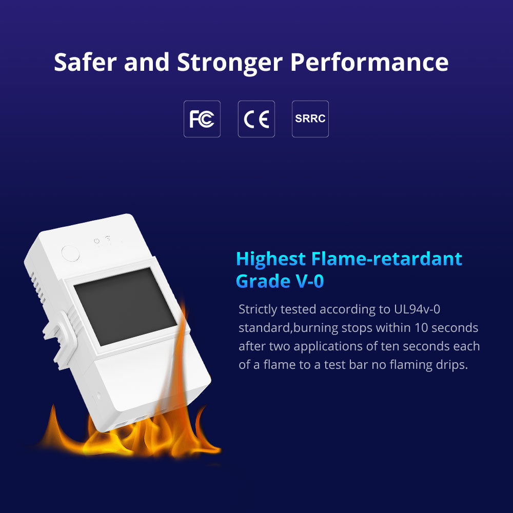 Releu inteligent WiFi Sonoff POW Elite R3 (20A) afisaj LCD