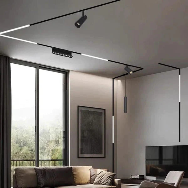 Colt LED Sina Magnetica, Lumina Neutra, Incastrata, 30W, Negru