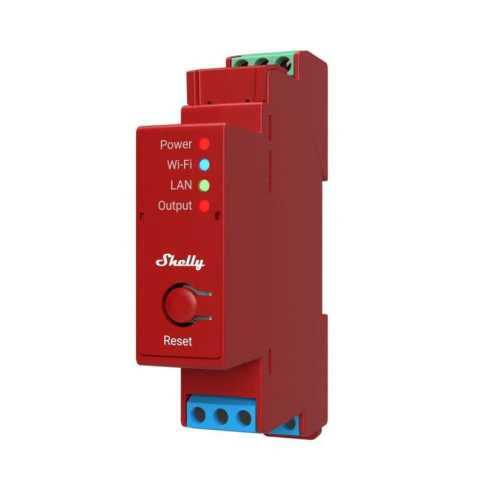 Shelly Pro 1PM - releu 1 canal, 16A, cu monitorizare consum, WiFi, LAN, Bluetooth