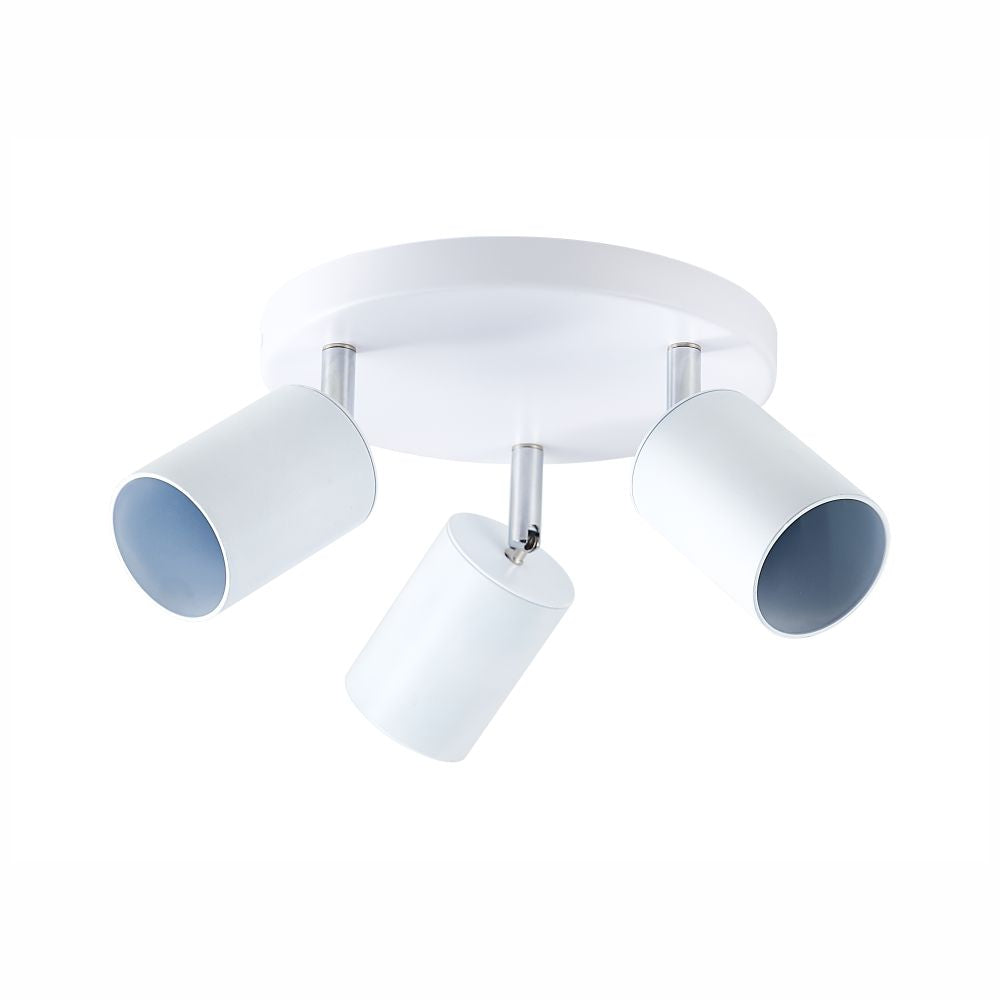 Spot Rotund Reglabil Negru 3 X GU10 200mm