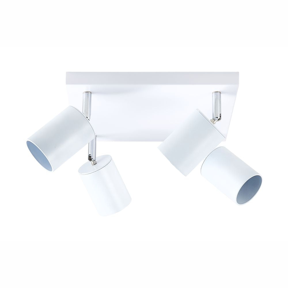 Spot Patrat Reglabil Negru 4 X GU10 250mm