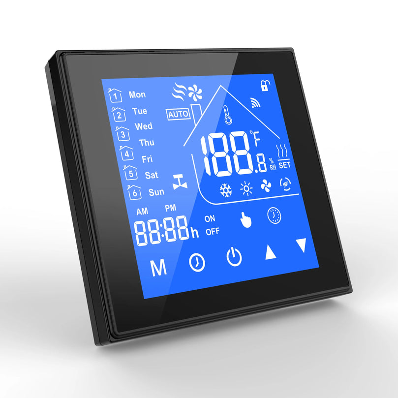 Termostat Smart WIFI SmartWise, Compatibil EWeLink, Tip A, Negru 5A