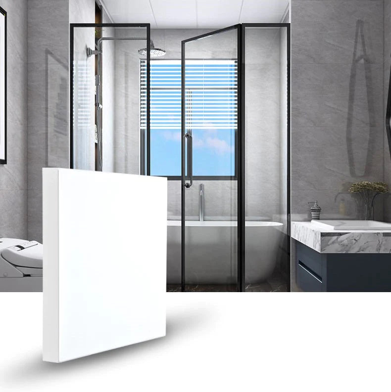 Plafoniera LED Baie Patrata,Alb Mat 30W Lumina Rece 6500K Alb