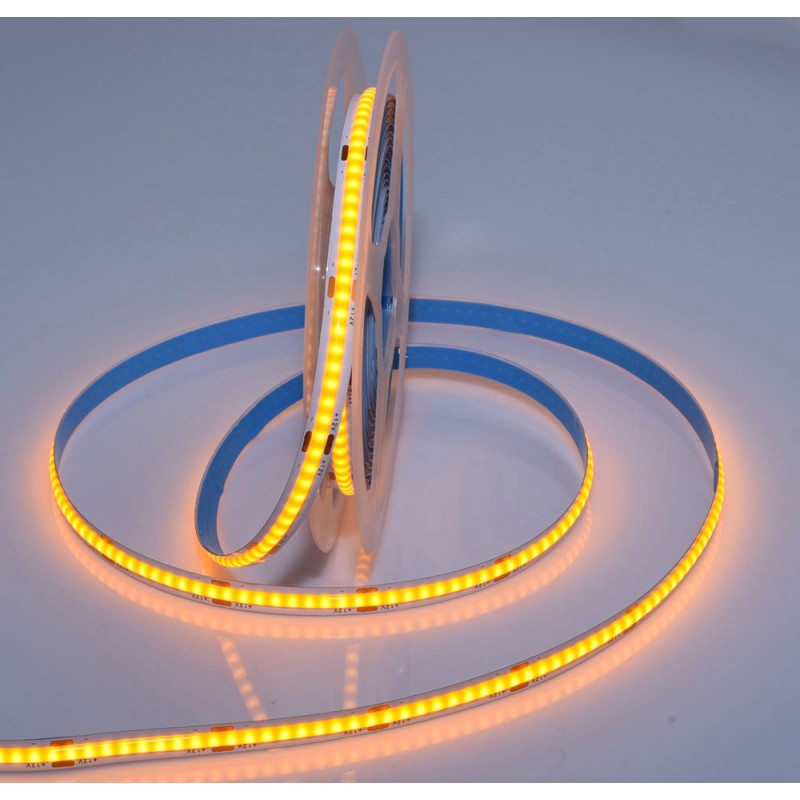 BANDA COB LED GALBEN - FLEXIBIL - 252LED/M - 12W/ML - ROLA/5M - hsmartro