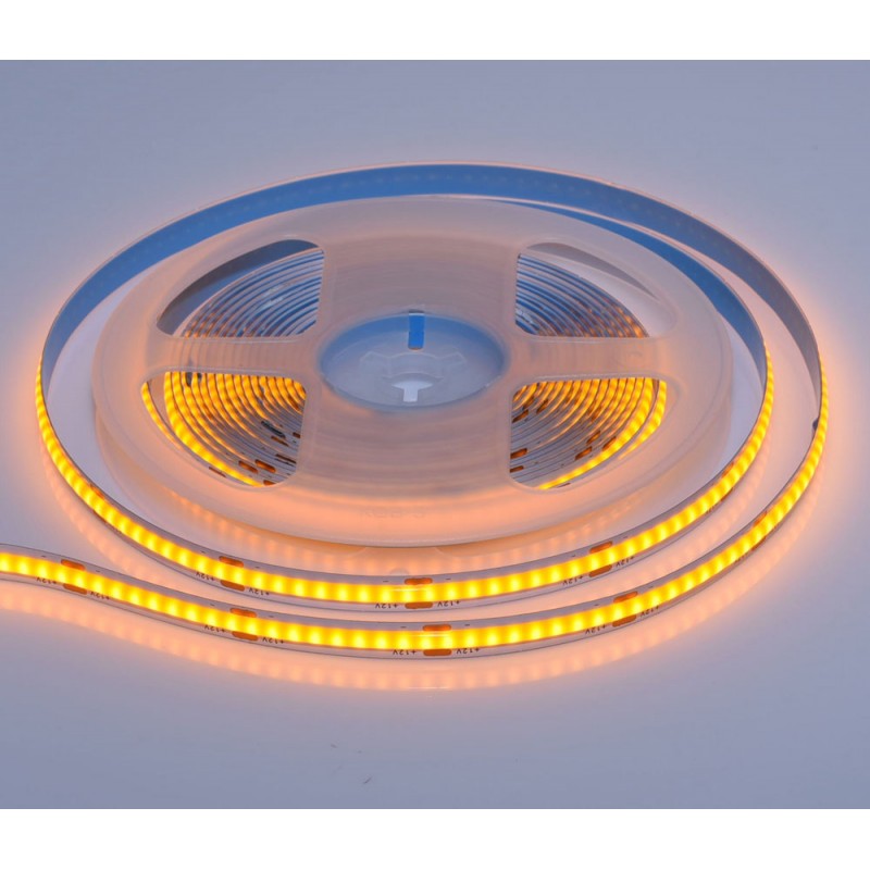 BANDA COB LED GALBEN - FLEXIBIL - 252LED/M - 12W/ML - ROLA/5M - hsmartro