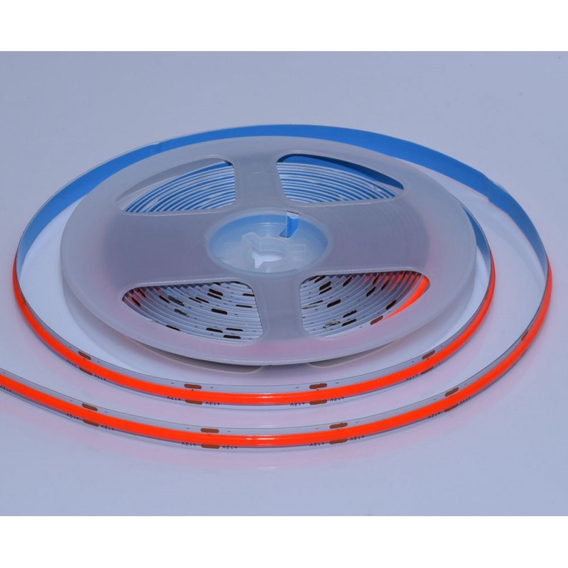 BANDA COB LED ROSU - FLEXIBIL - 252LED/M - 12W/ML - ROLA/5M - hsmartro