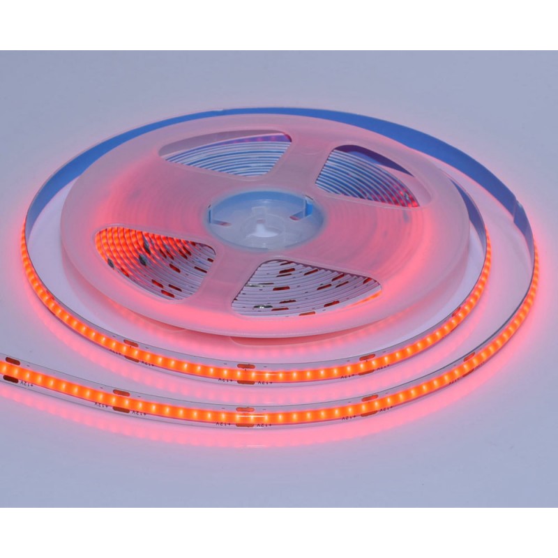 BANDA COB LED ROSU - FLEXIBIL - 252LED/M - 12W/ML - ROLA/5M - hsmartro