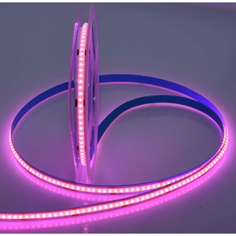 BANDA COB LED ROZ - FLEXIBIL - 252LED/M - 12W/ML - ROLA/5M - hsmartro