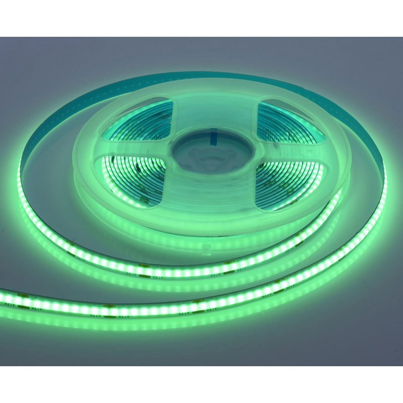 BANDA COB LED VERDE - FLEXIBIL - 252LED/M - 12W/ML - ROLA/5M - hsmartro