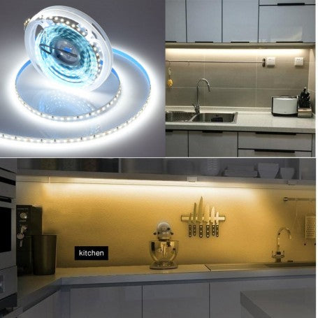 BANDA LED 24V INTERIOR, 2835 - 120LED/M, ALB-RECE - 5M/ROL