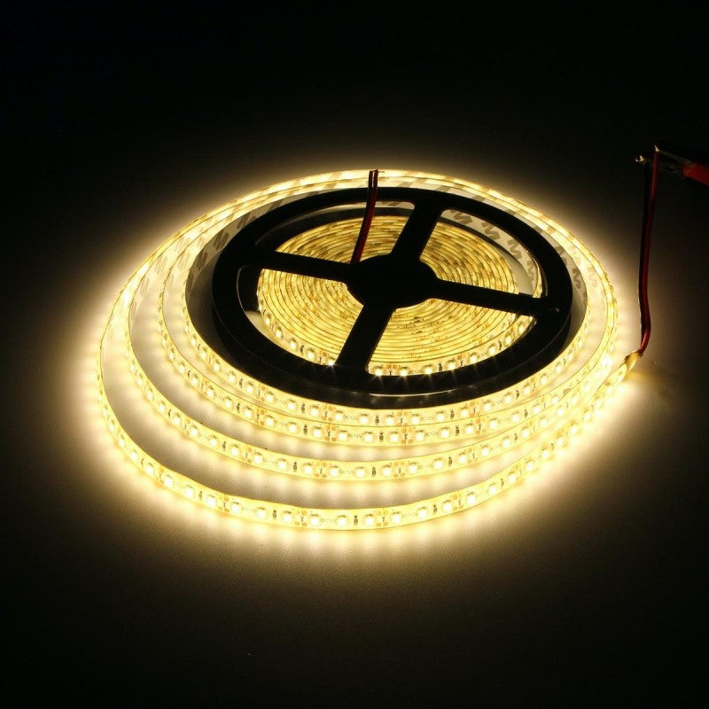 BANDA LED 2835 - 120LED/M , INTERIOR - DC 12V 9,6W/ML , 5M/ROLA , ALB-CALD