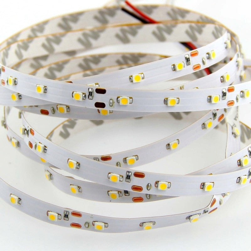 BANDA LED 3528 - 60LED/M EXTERIOR-SILICON , DC 12V 4,8W/ML , 5M/ROLA ALB-CALD