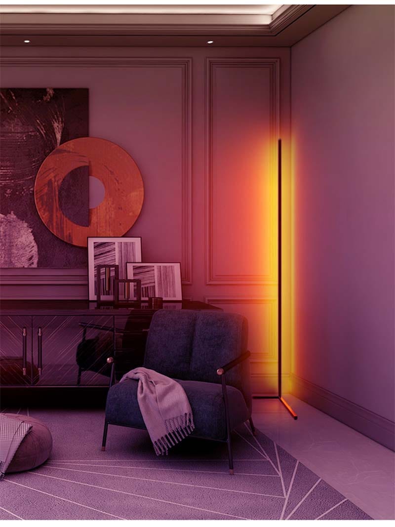 Lampadar Cu Telecomanda Si Lumini RGBW De Ritm Cu Activare Sonora (Vumetru Digital)