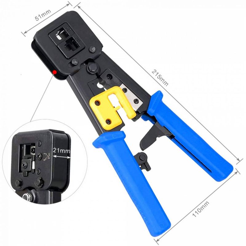 Cleste sertizare RJ11 RJ12 RJ45 Pass Through - hsmartro