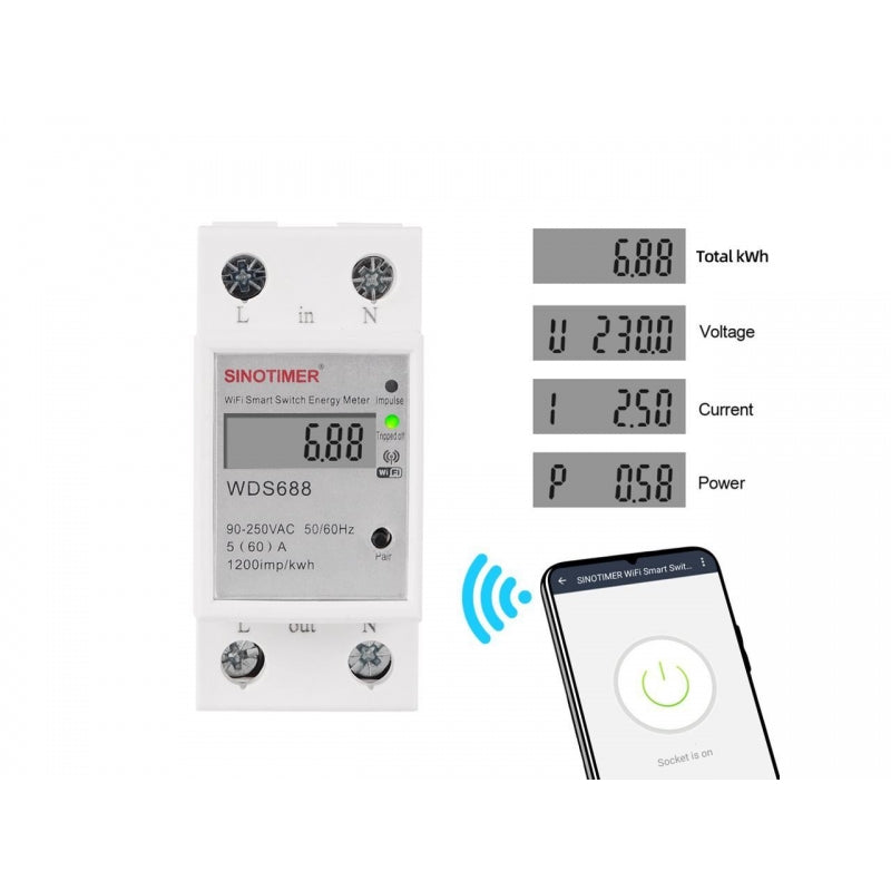 Contor Smart Cu Afisaj si WiFI WDS688