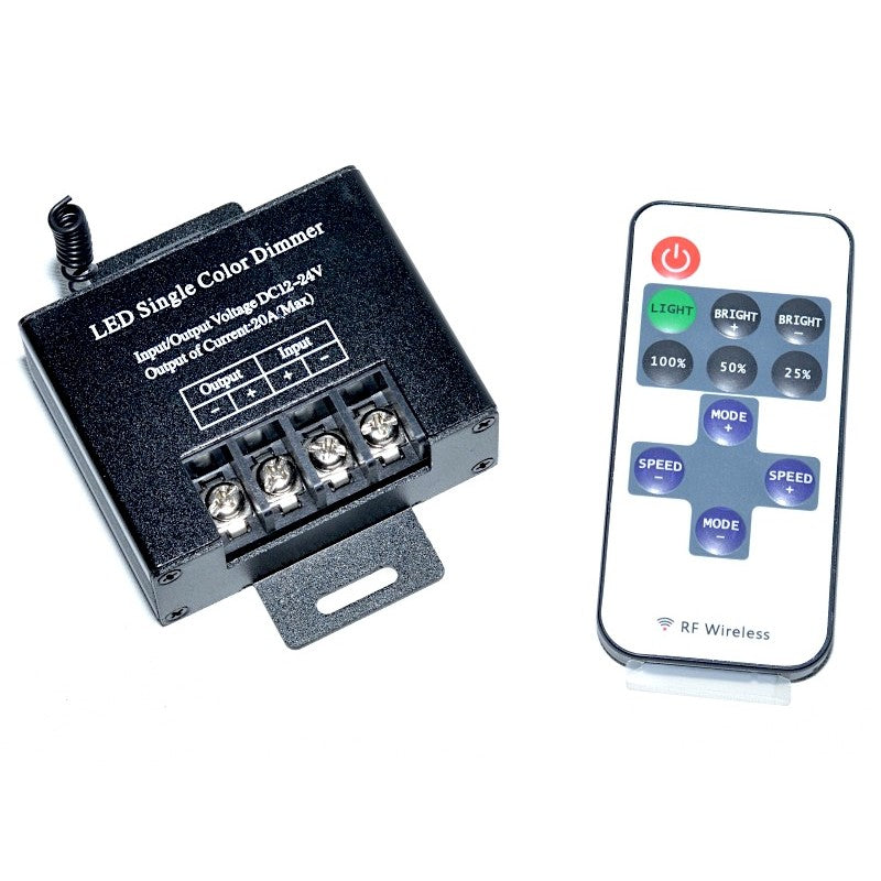 CONTROLER BANDA LED MONOCROM DIMABIL 20A , RF WIRELESS