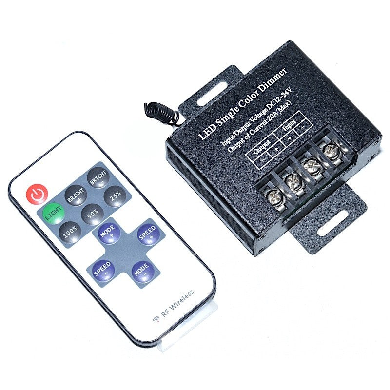 CONTROLER BANDA LED MONOCROM DIMABIL 20A , RF WIRELESS