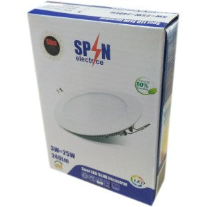 Spot Led Slim Ø85, 3W=25W, 6400K, lumina rece