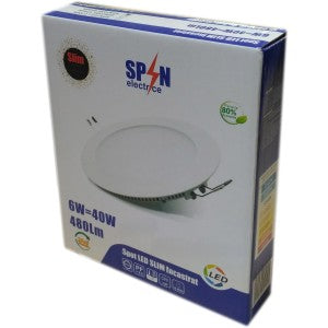 Spot Led Slim Ø118, 6W=40W, 6400K, lumina rece