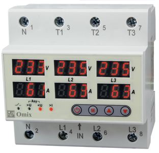 Releu protectie supratensiune si suprasarcina RM-FVA 63A/4M