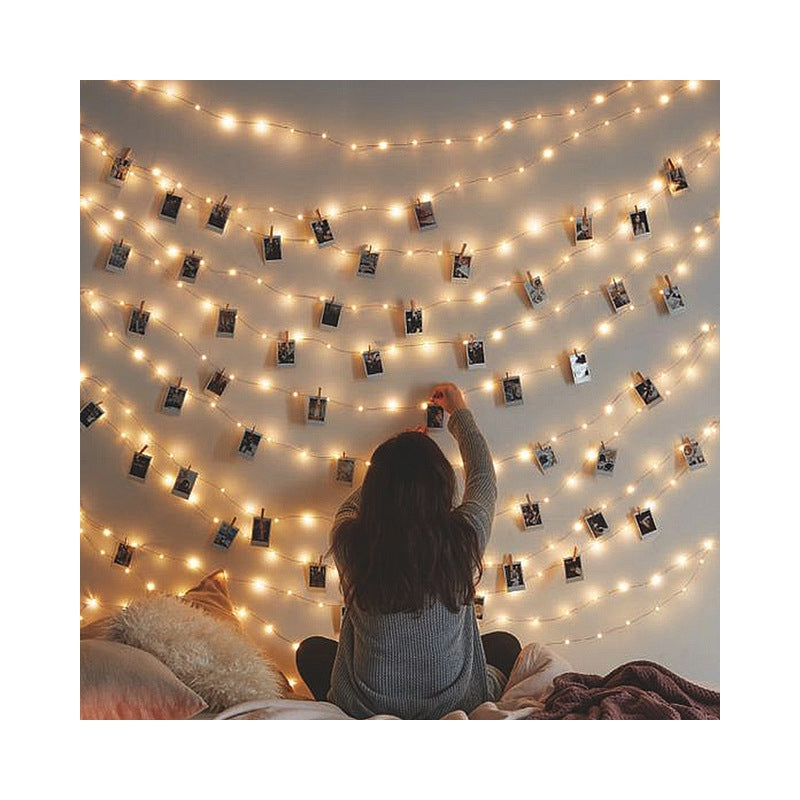 DECORATIUNI CLIPSURI CU LED, 2.5 M 20 LED-URI, PENTRU FOTOGRAFII PERETE, CRACIUN, PETRECERI