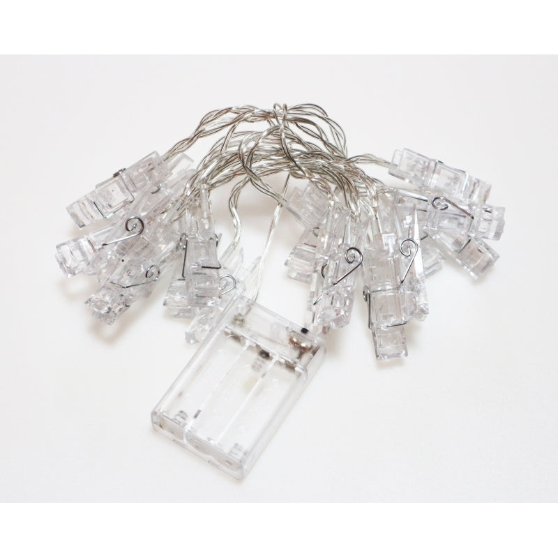 DECORATIUNI CLIPSURI CU LED, 2.5 M 20 LED-URI, PENTRU FOTOGRAFII PERETE, CRACIUN, PETRECERI