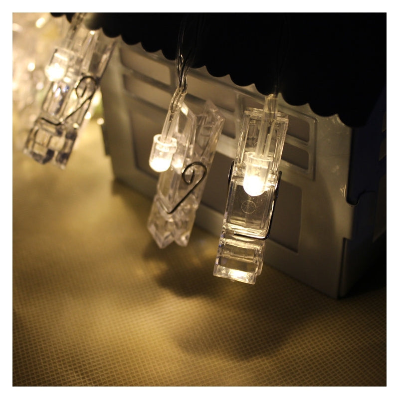 DECORATIUNI CLIPSURI CU LED, 2.5 M 20 LED-URI, PENTRU FOTOGRAFII PERETE, CRACIUN, PETRECERI