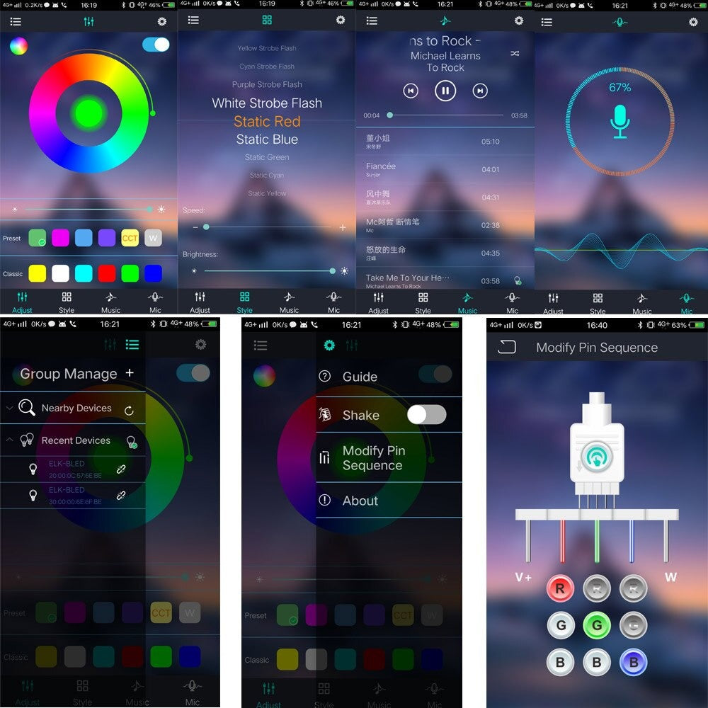 Kit Banda LED USB RGB 5V IP20 30led/M 3 Metri - hsmartro