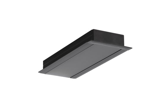 Profil LED încastrat Hsmart 30-06, negru, lungime 2m