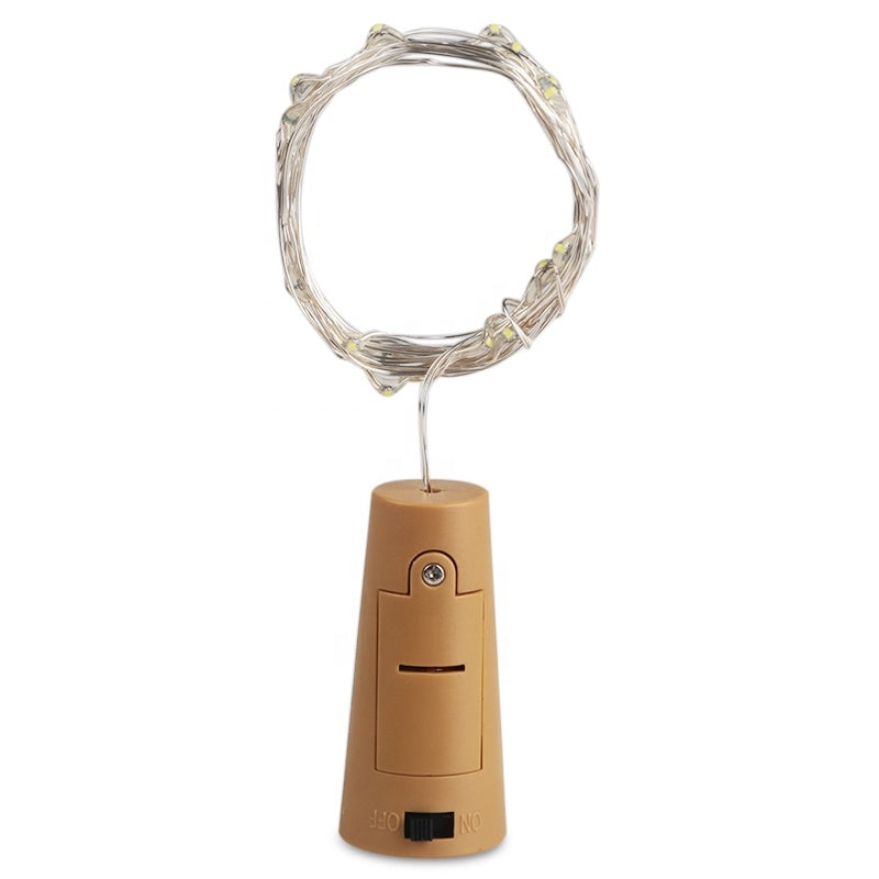 GHIRLANDA INSTALATIE LUMINOASA 2M, 20 DE LEDURI, CAPAT STIL DOP DE STICLA DE SAMPANIE, 3 BATERII TIP LR44 INCLUSE