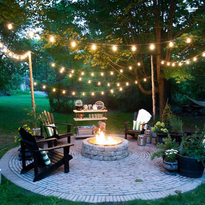 GHIRLANDA LUMINOASA DE INTERIOR/EXTERIOR, 30 BECURI BILE , PE SIR, 10 METRI, LUMINA CALDA