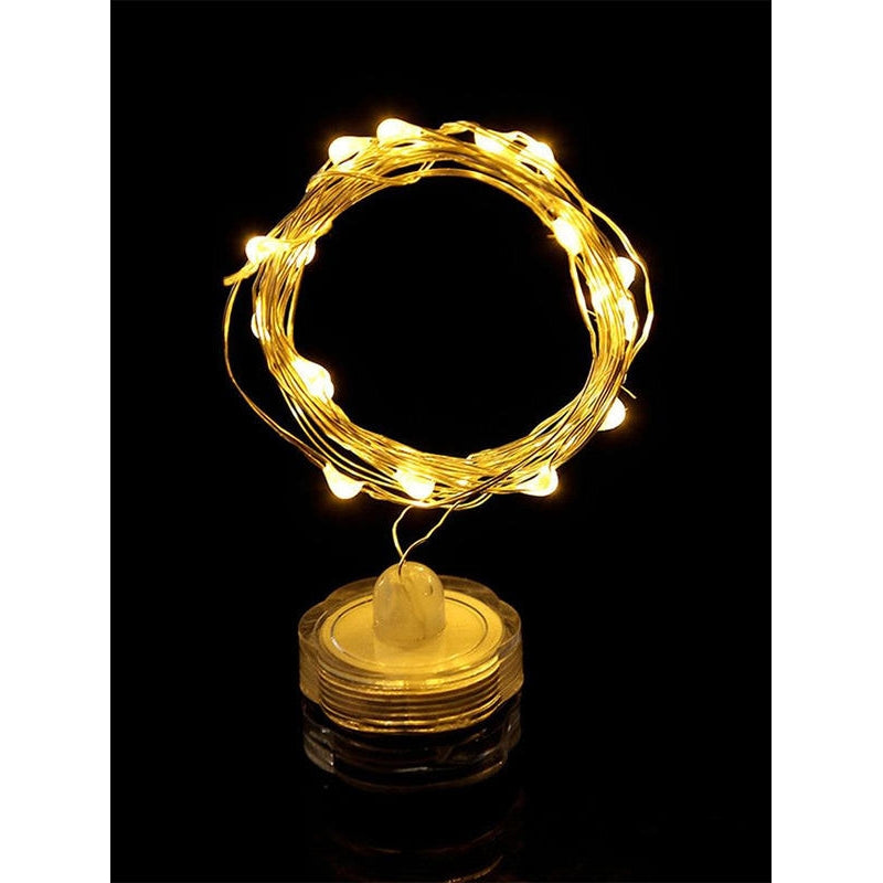 INSTALATIE LUMINOASA DE CRACIUN, 2M, 20 DE LEDURI, BATERII DE TIP CR2032