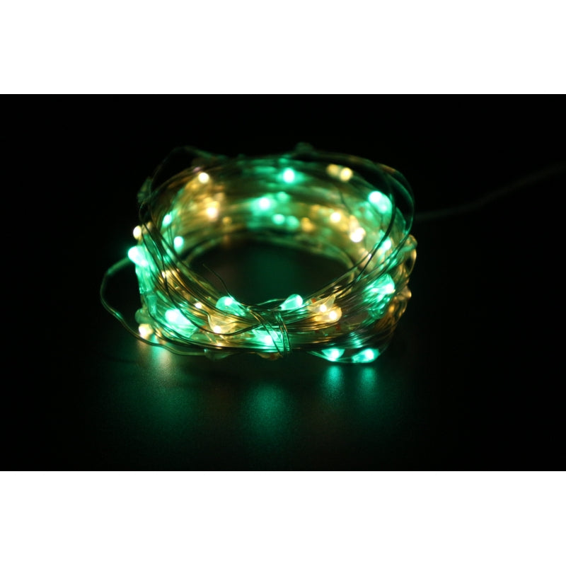 INSTALATIE LUMINOASA DE INTERIOR IMITA MUZICA, 10 METRI, 100 LED-URI, MULTICOLOR