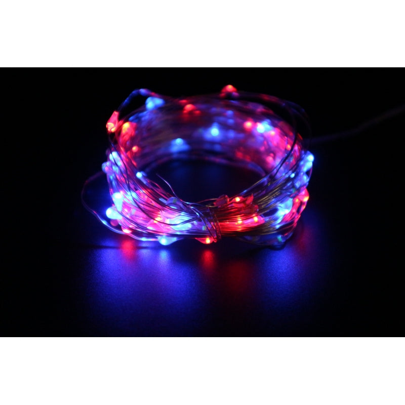 INSTALATIE LUMINOASA DE INTERIOR IMITA MUZICA, 10 METRI, 100 LED-URI, MULTICOLOR