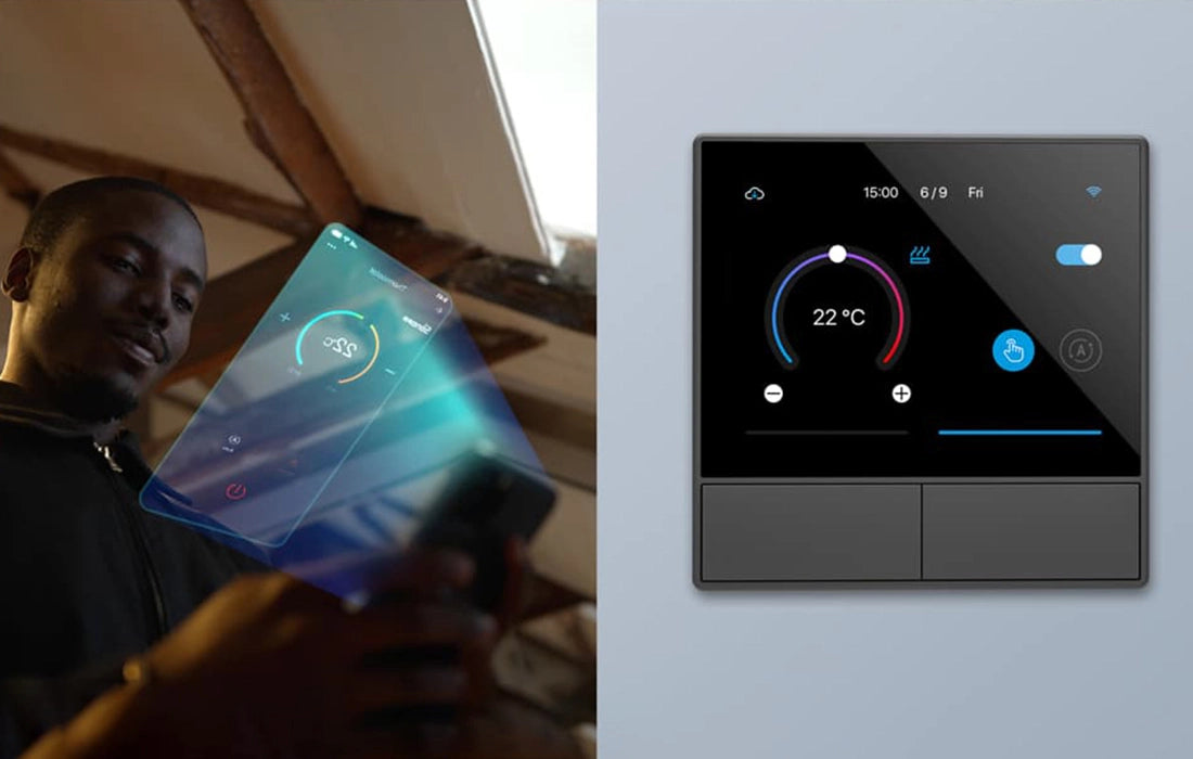 Intrerupator Smart cu touch si functie termostat Sonoff NS Panel