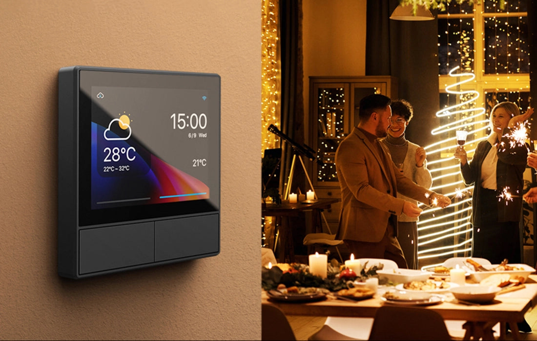 Intrerupator Smart cu touch si functie termostat Sonoff NS Panel