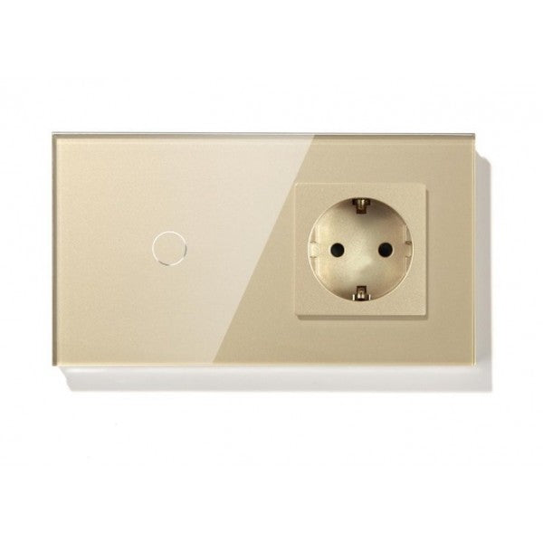 Întrerupător tactil simplu+Priza - hsmartro