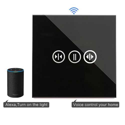 INTRERUPATOR TOUCH DIN STICLA ACTIONARE JALUZELE WIFI