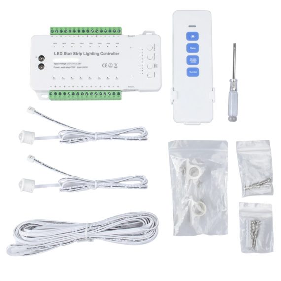 Kit Iluminat Trepte Cu Senzori Si Telecomanda