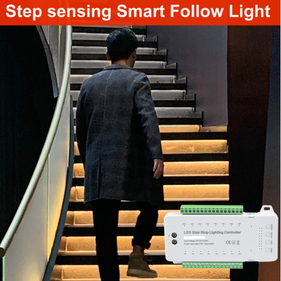 Kit Iluminat Trepte Cu Senzori Si Telecomanda