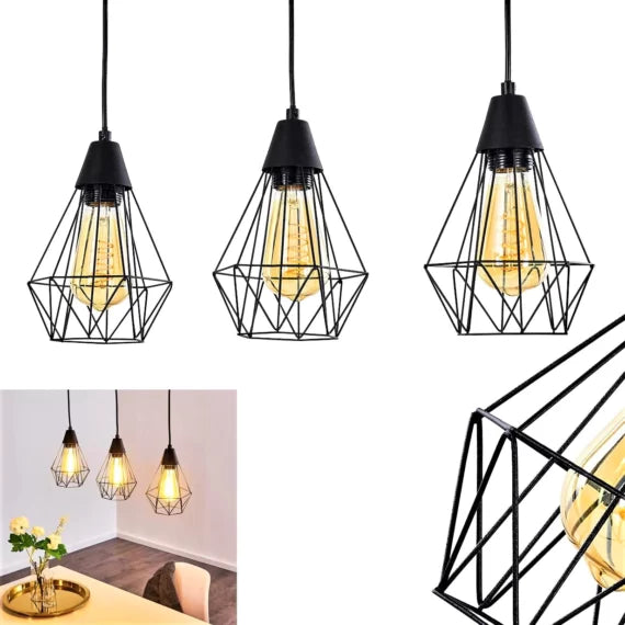 Pendul Cristal 3 x E27 baza liniara