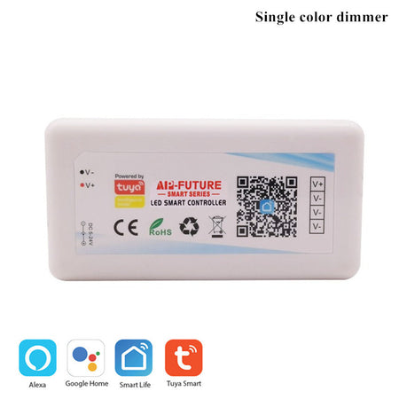 Controller smart WiFi TUYA pentru banda LED Monocolor/Dual White/RGB/RGBWW/RGBCCT Monocolor - hsmartro