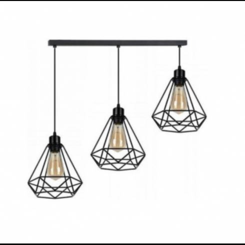 Pendul Cristal 3 x E27 baza liniara